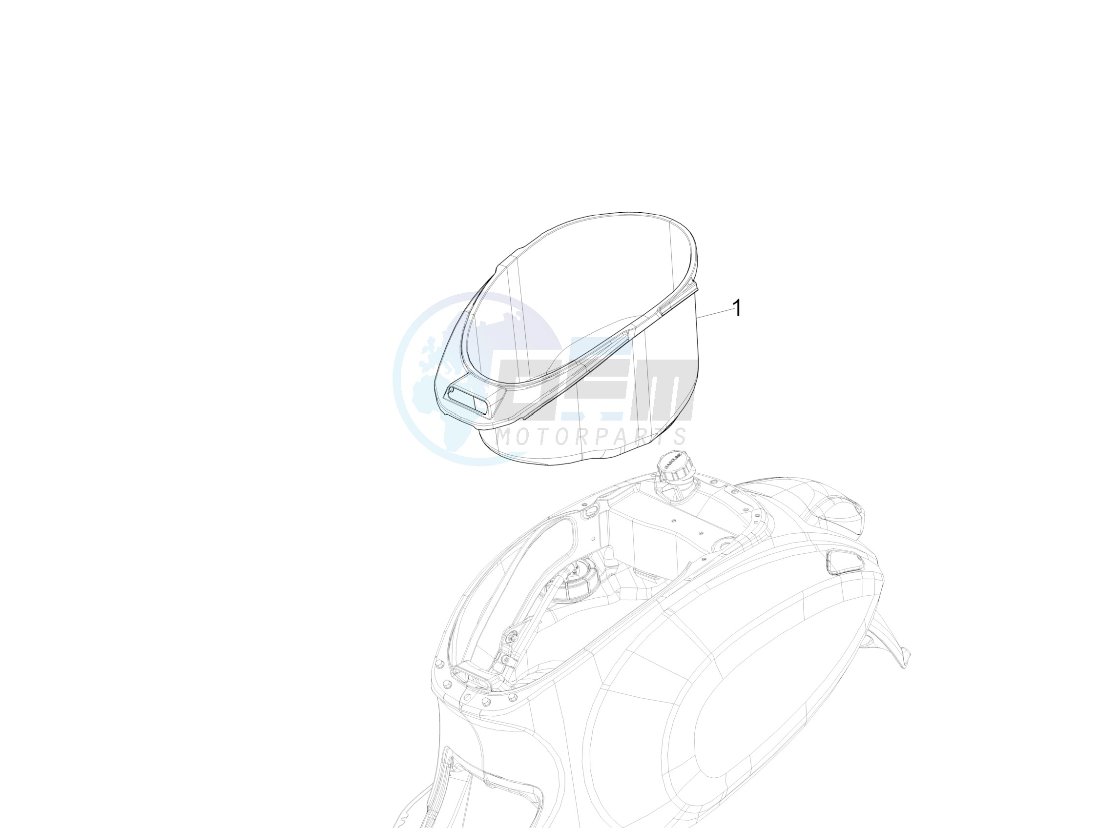 Helmet huosing - Undersaddle image