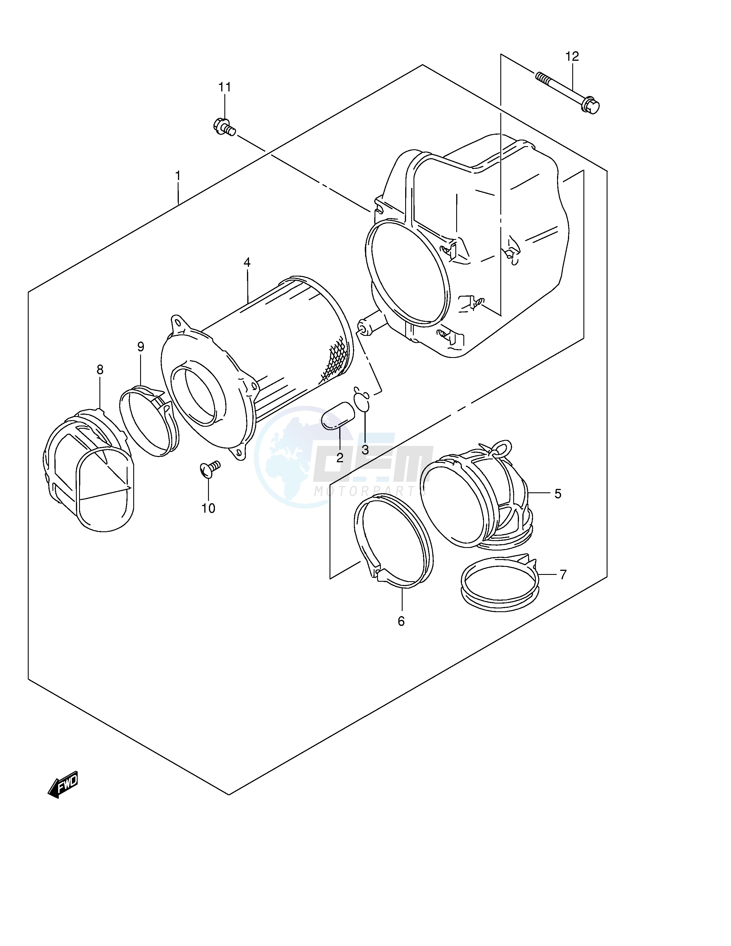 FRONT AIR CLEANER image