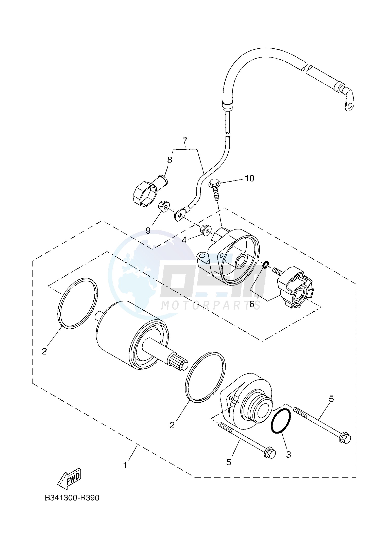 STARTING MOTOR blueprint