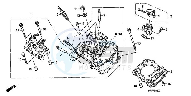 FRONT CYLINDER HEAD image