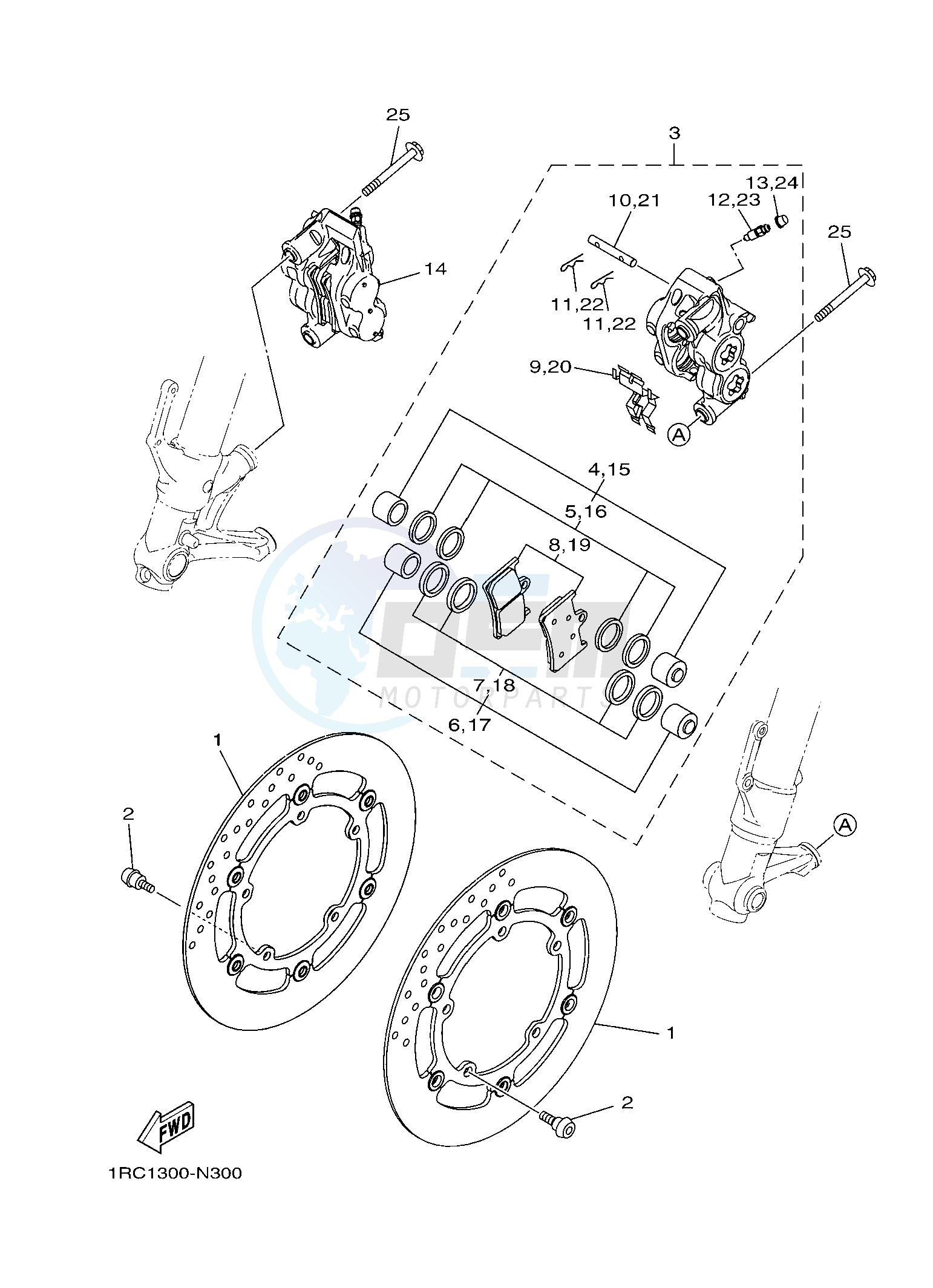 FRONT BRAKE CALIPER image