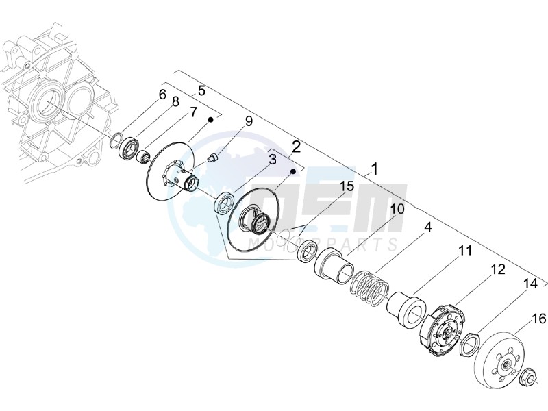 Driven pulley image