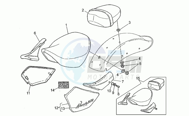 Central body - saddle blueprint