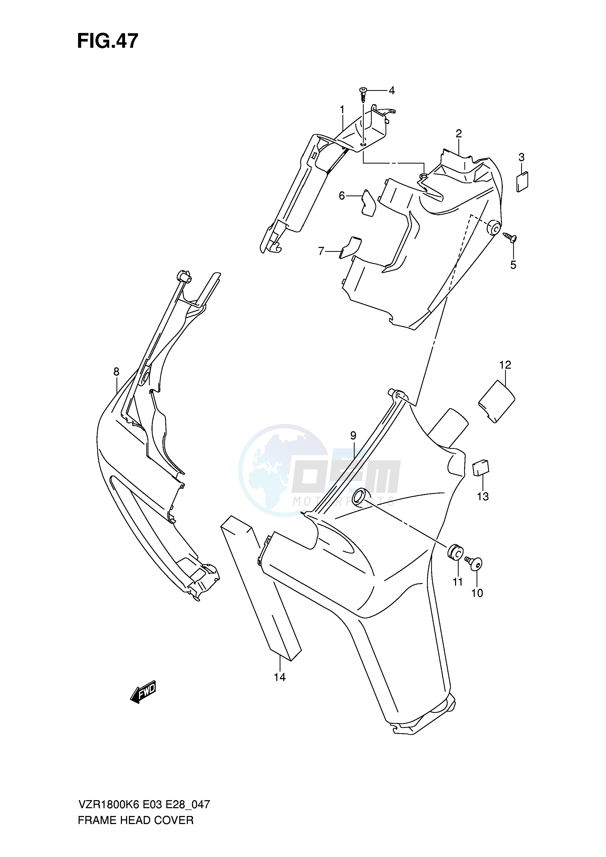 FRAME HEAD COVER (VZR1800K6 K7) image