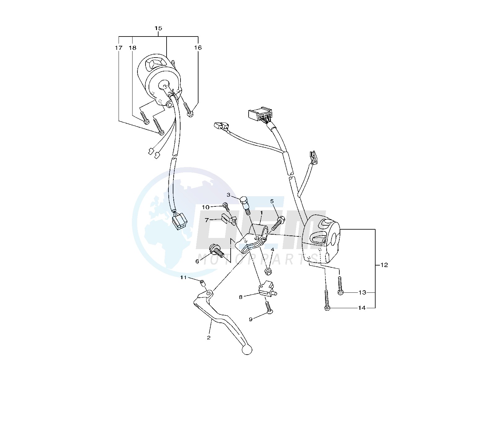 HANDLE SWITCH AND LEVER 36C6 blueprint