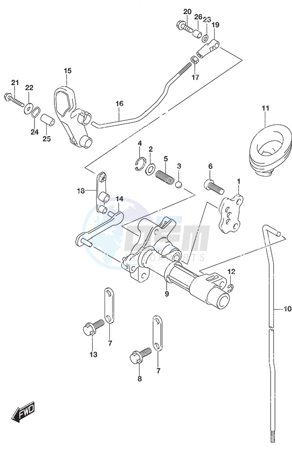 Clutch Rod Non-Remote Control image