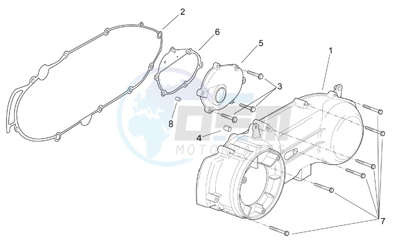 Clutch side cover blueprint