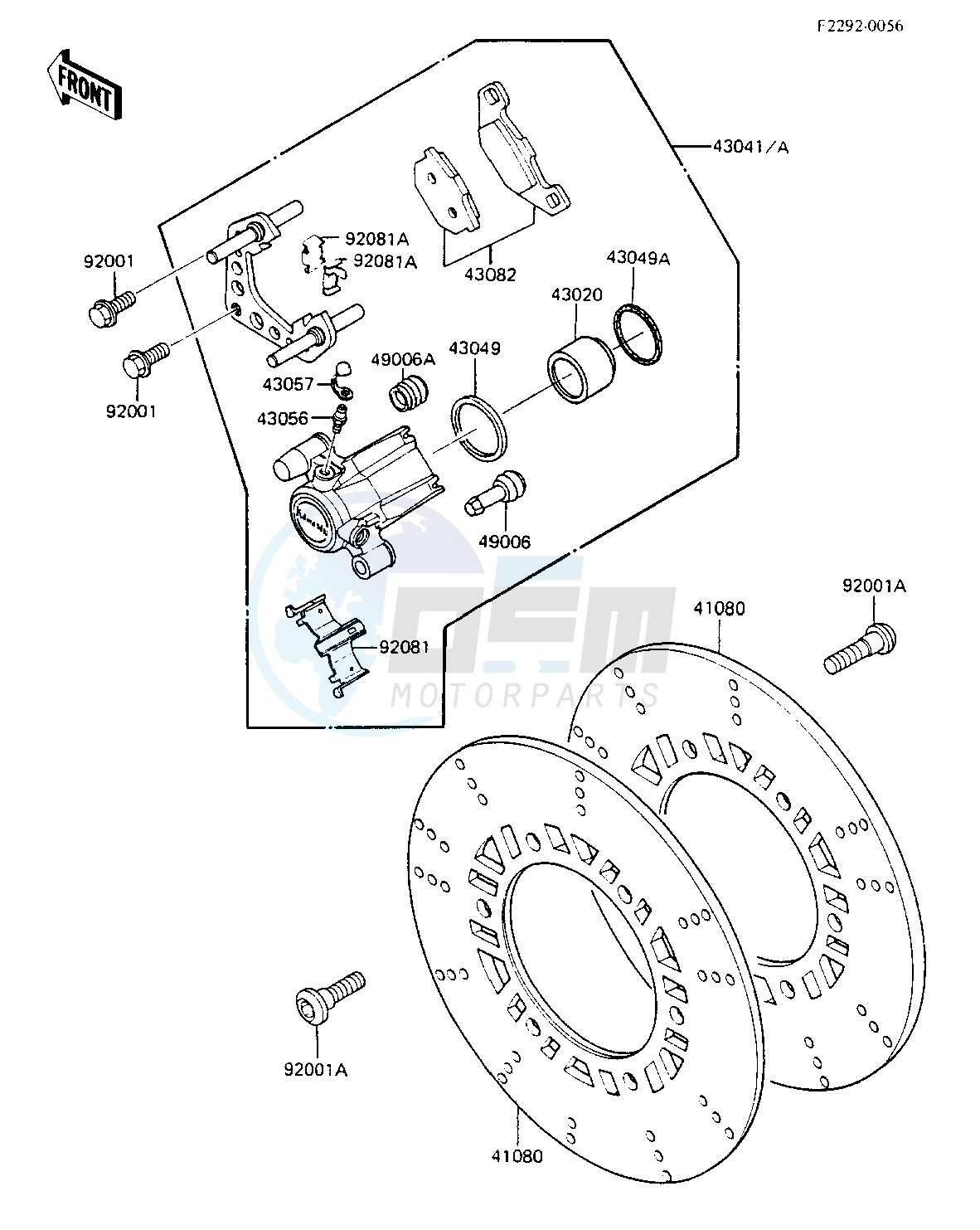 FRONT BRAKE blueprint