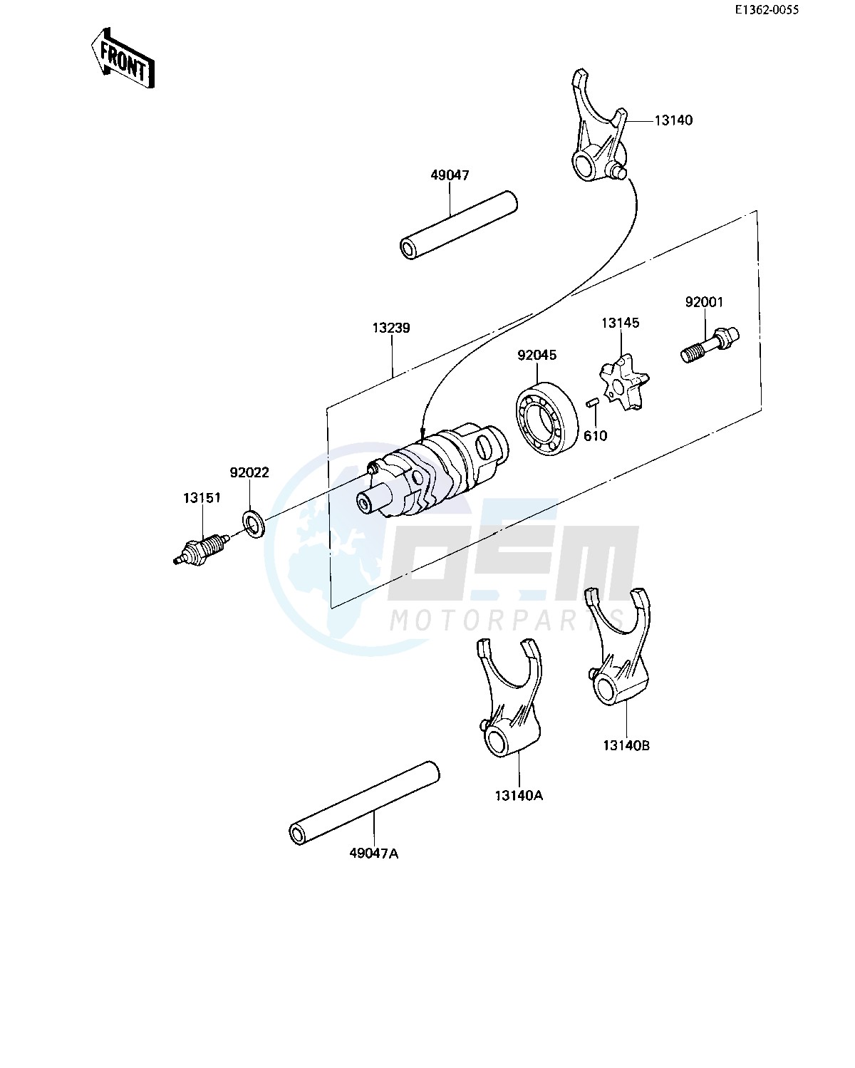 GEAR CHANGE DRUM FORKS blueprint