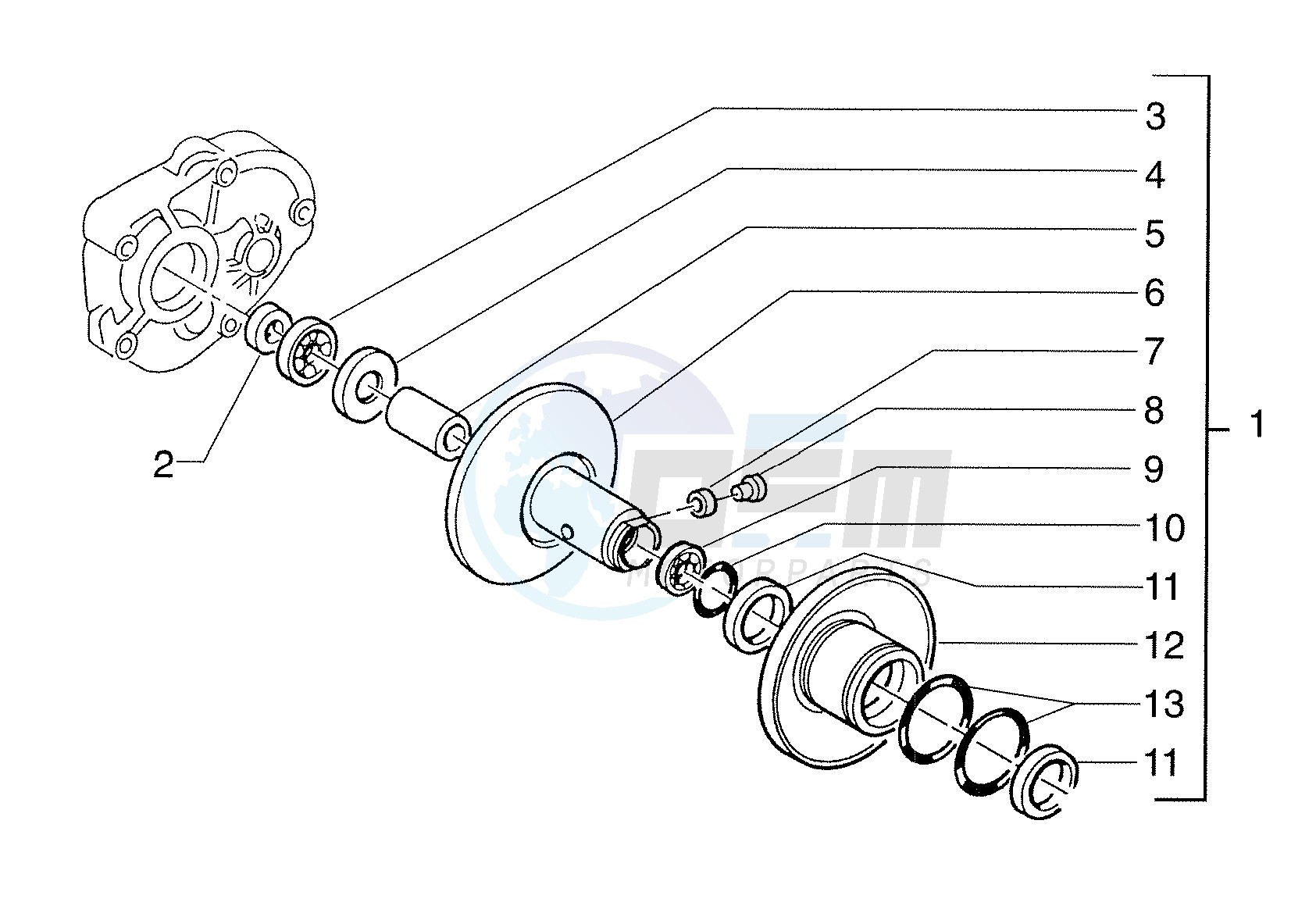 Fixed half-pulley image