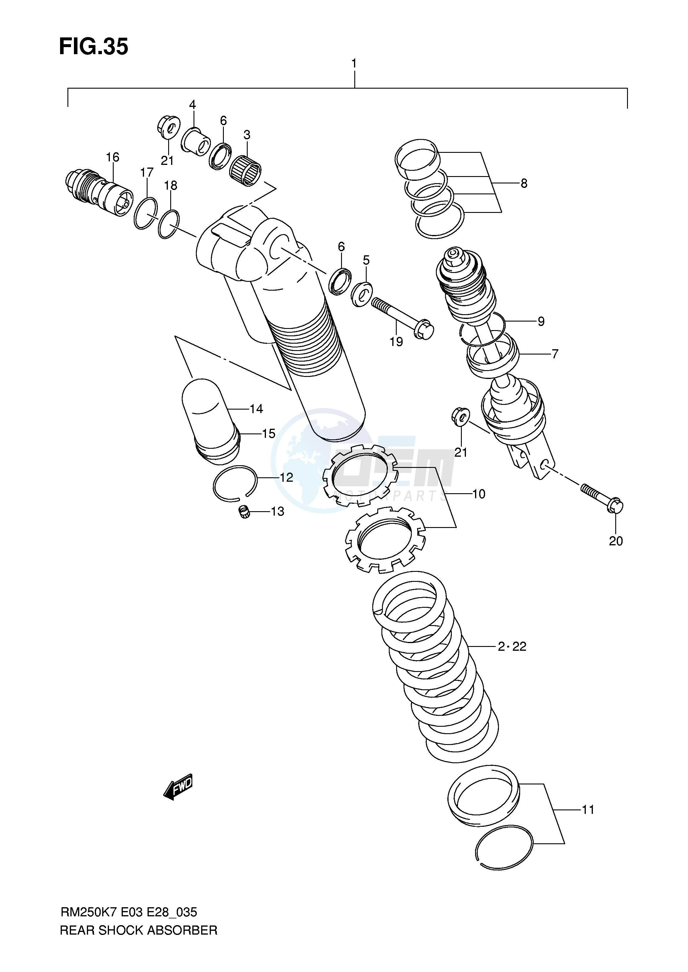 REAR SHOCK ABSORBER image