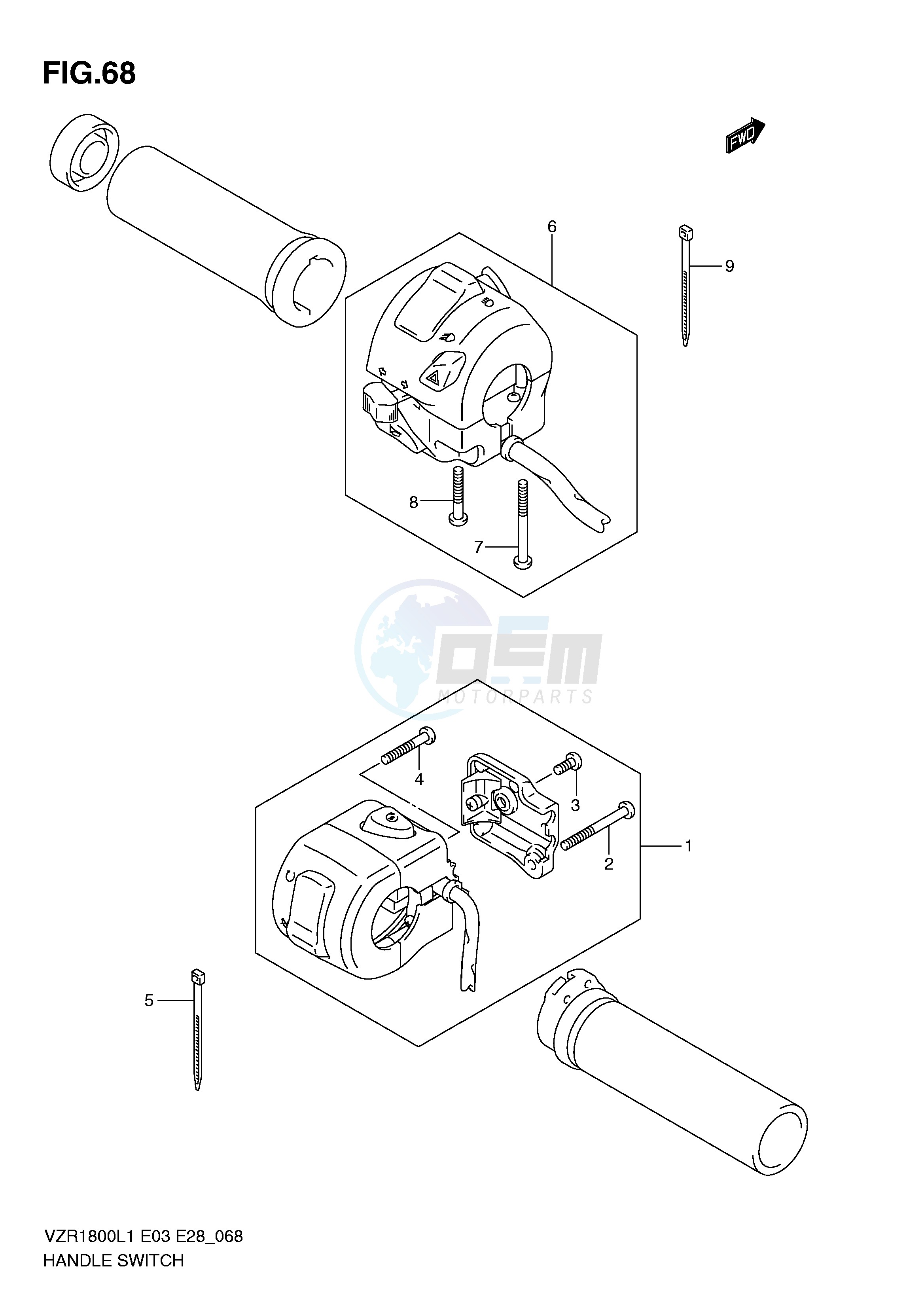 HANDLE SWITCH (VZR1800L1 E33) image