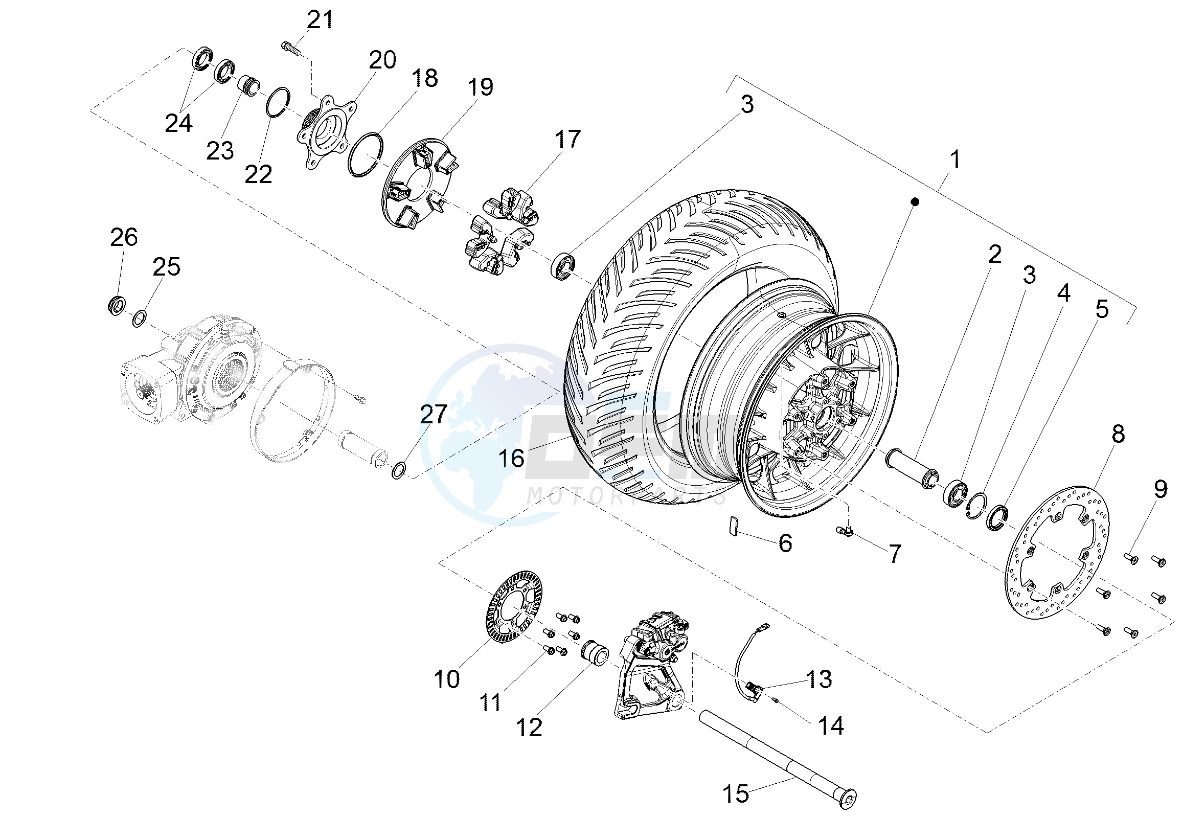 Rear wheel image