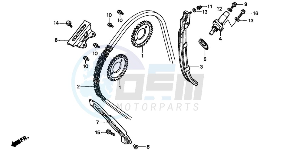 CAM CHAIN/TENSIONER blueprint