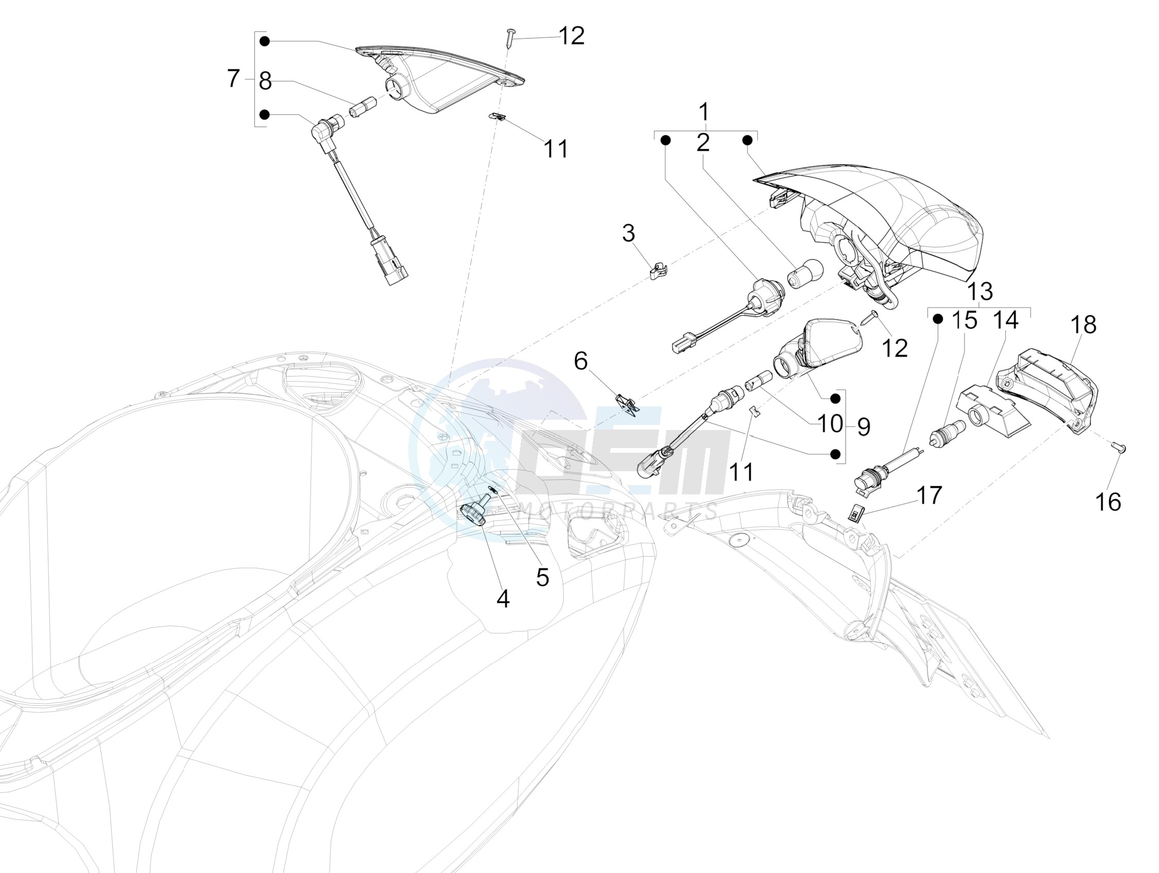 Rear headlamps - Turn signal lamps image