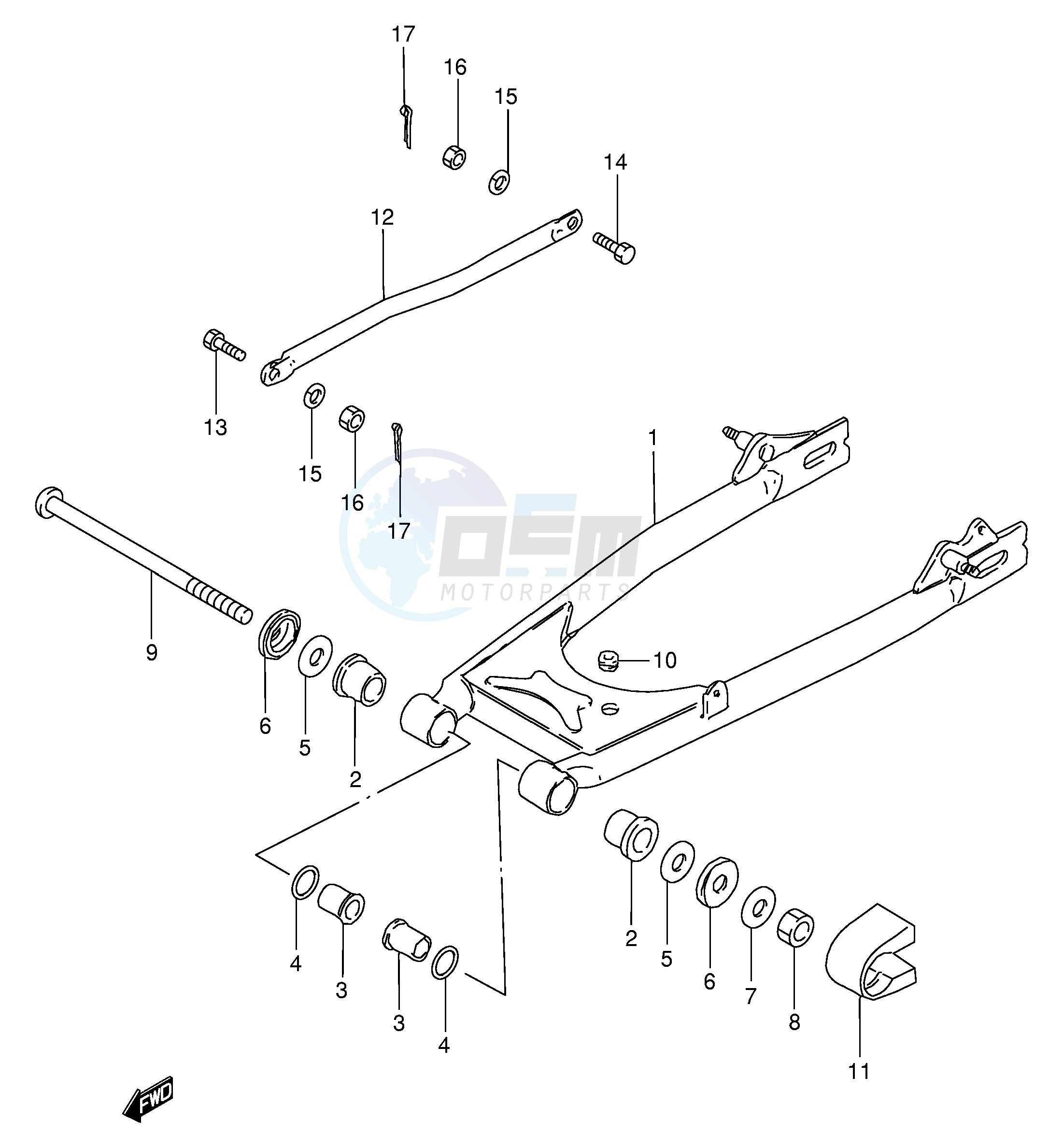 REAR SWINGING ARM image