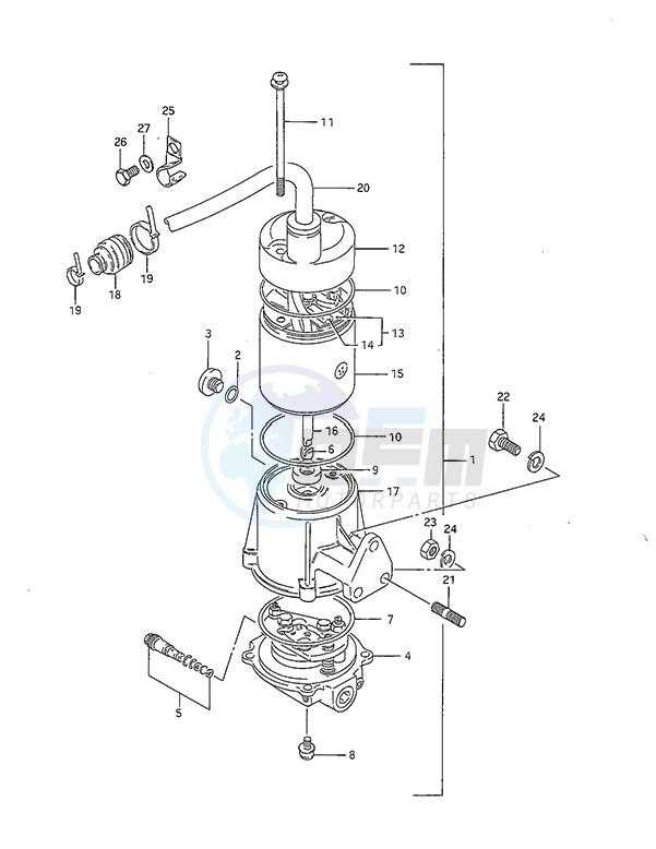 Power Unit (DT40TC 1986 to 1989) blueprint