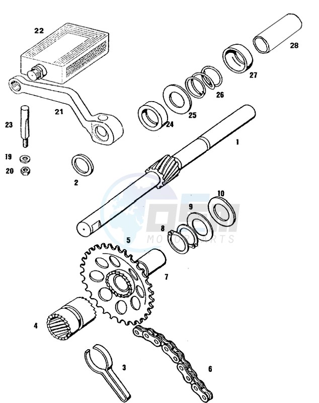 Strarter mechanism pedal image