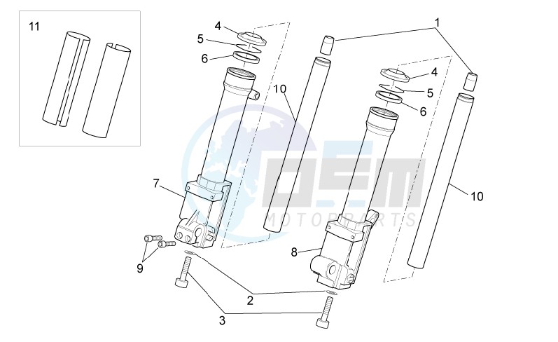 Front fork III blueprint