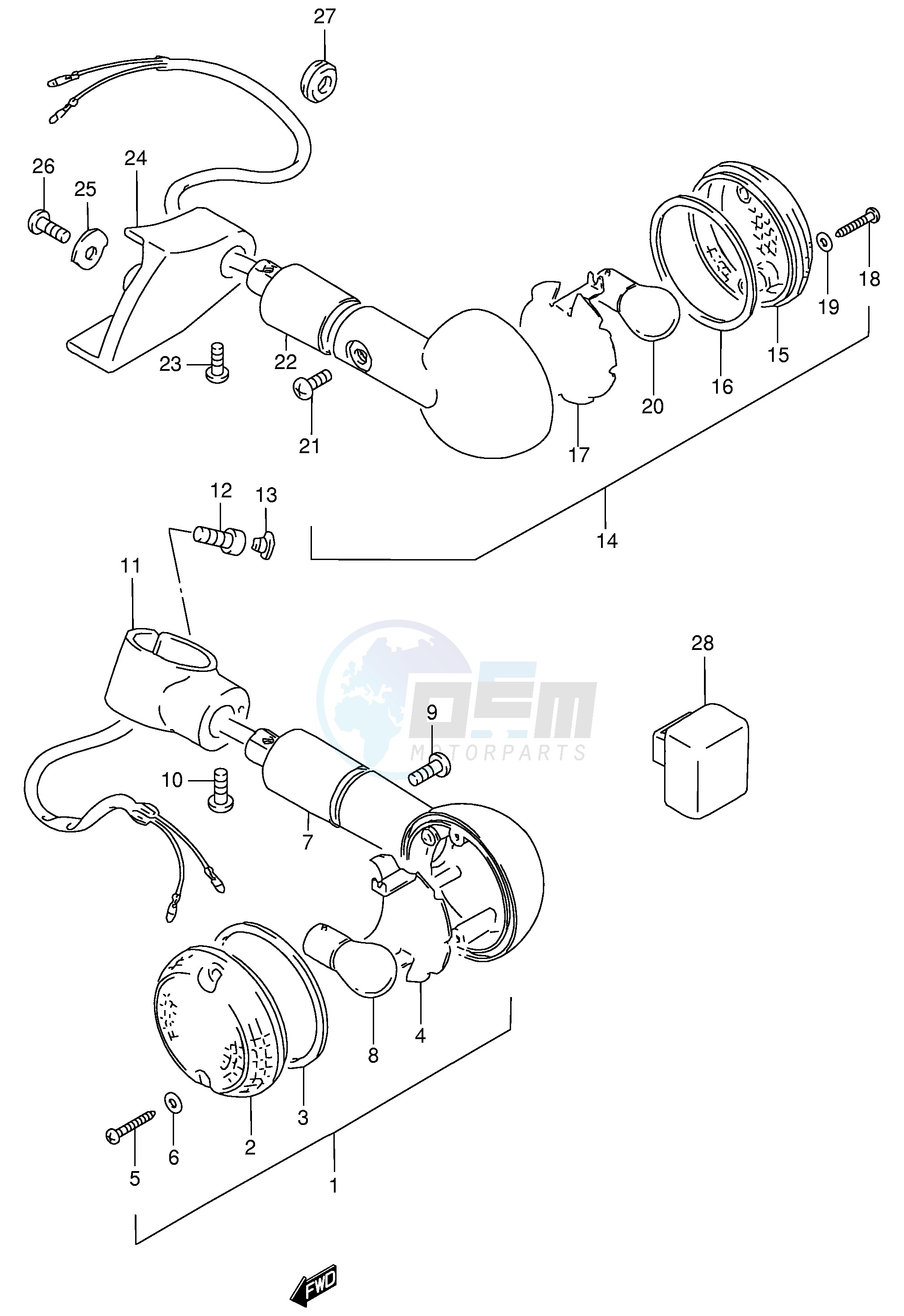 TURN SIGNAL LAMP (MODEL S) image