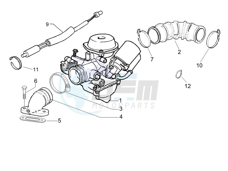 Carburettor assembly - Union pipe image