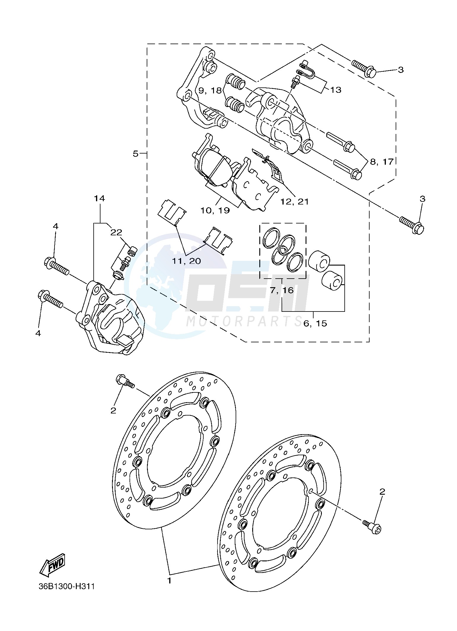 FRONT BRAKE CALIPER image