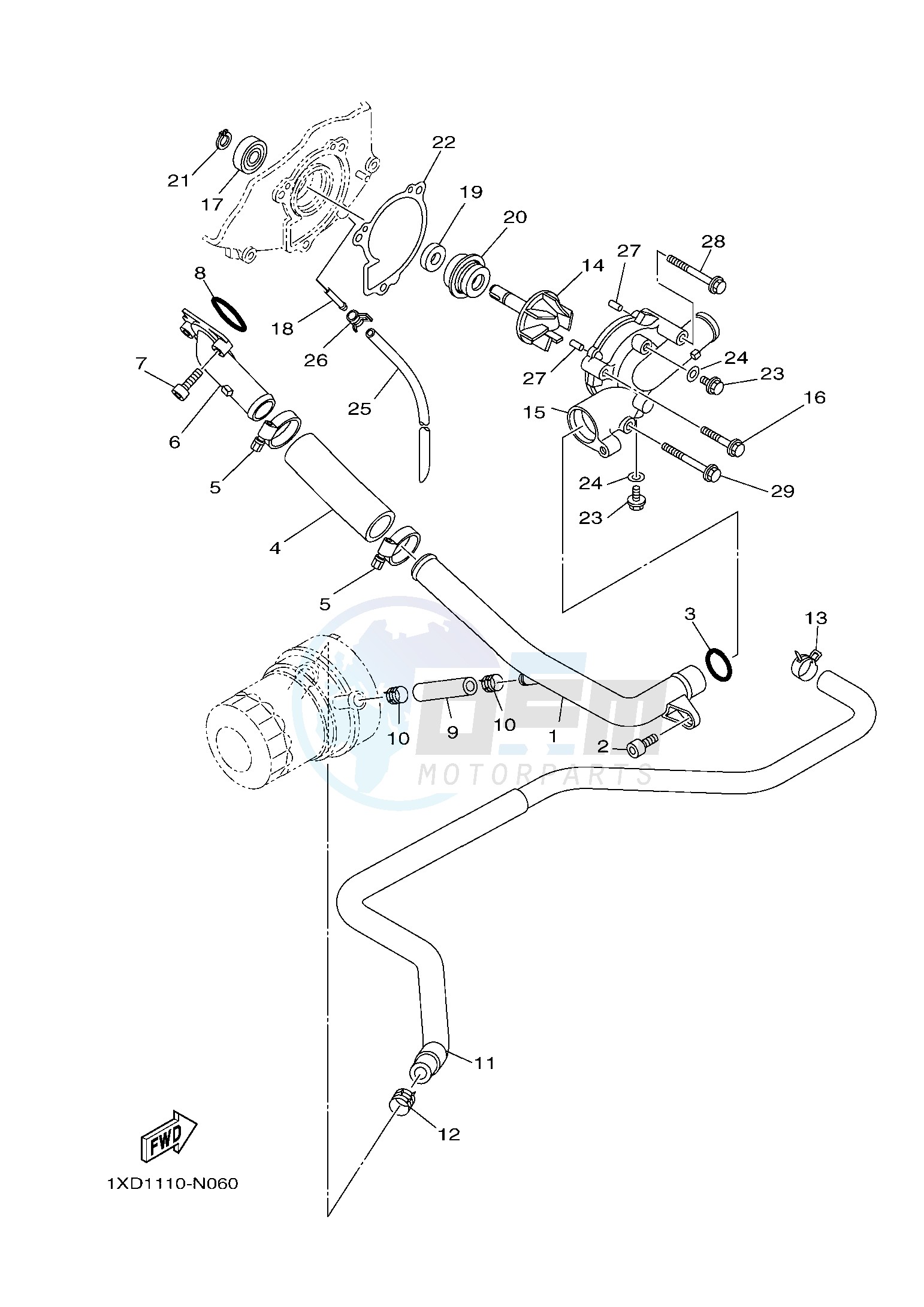 WATER PUMP blueprint