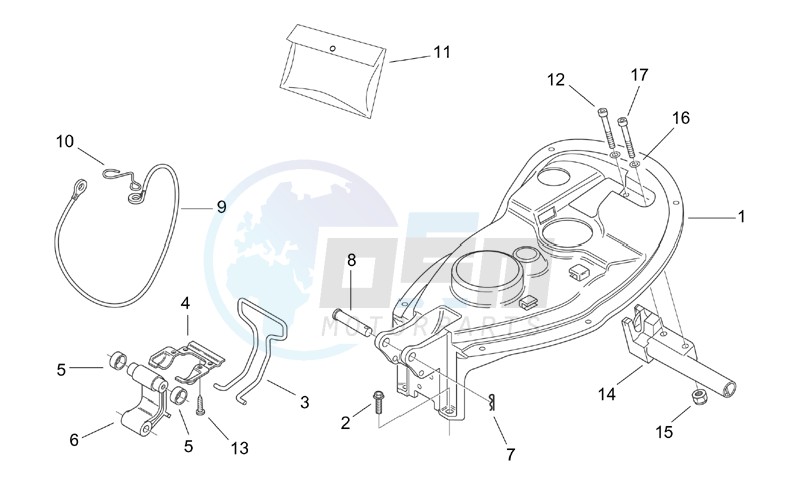 Rear body II - Seat components image