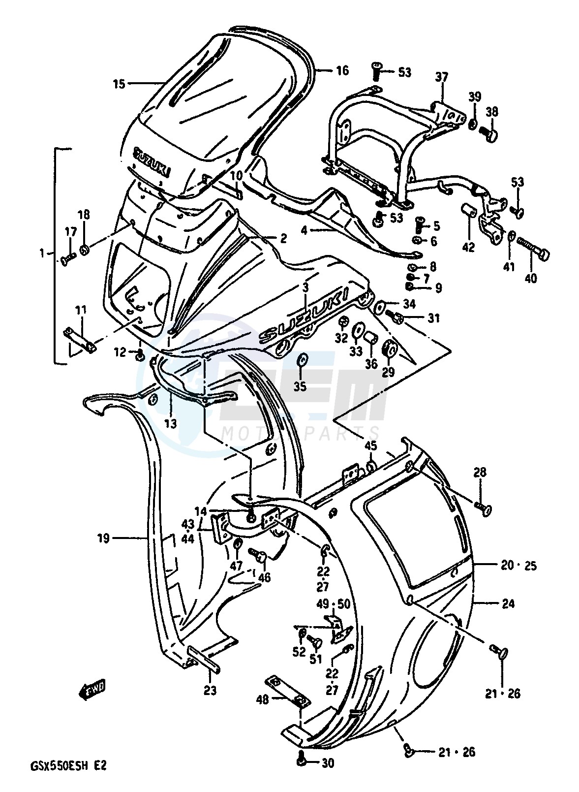 COWLING (GSX550EFF) image