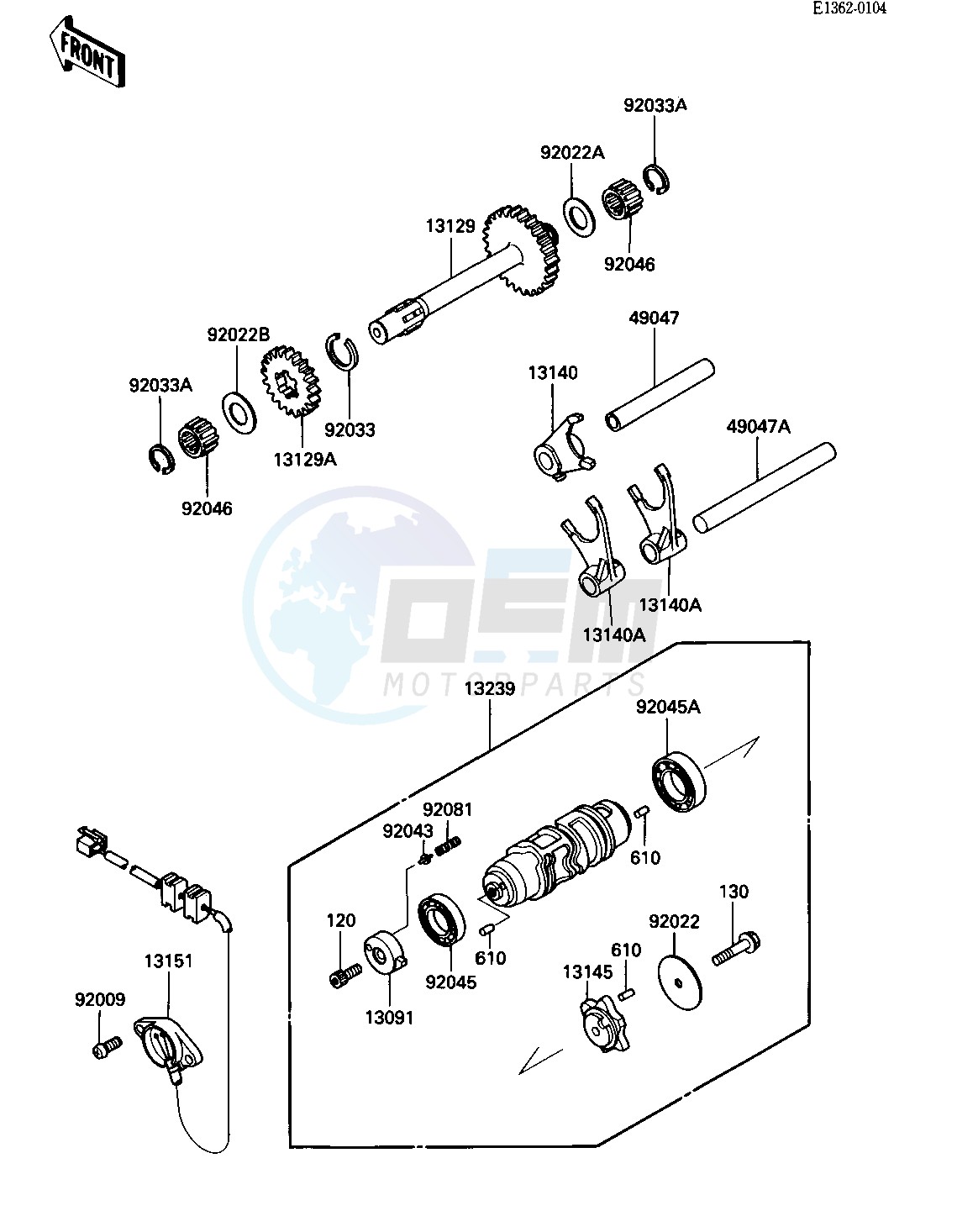 GEAR CHANGE DRUM & FORKS image