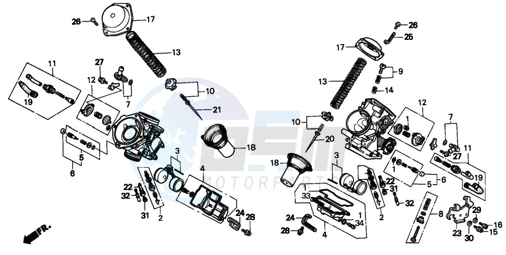 CARBURETOR (COMPONENT PARTS) image