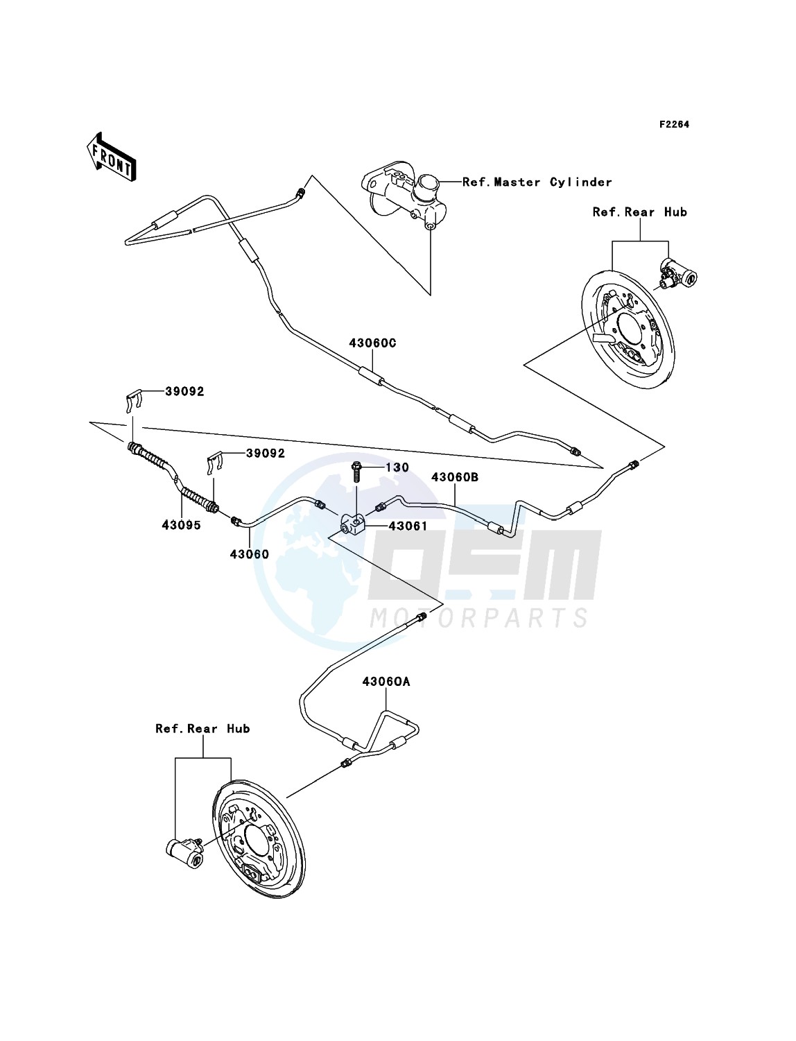 Rear Brake Piping blueprint