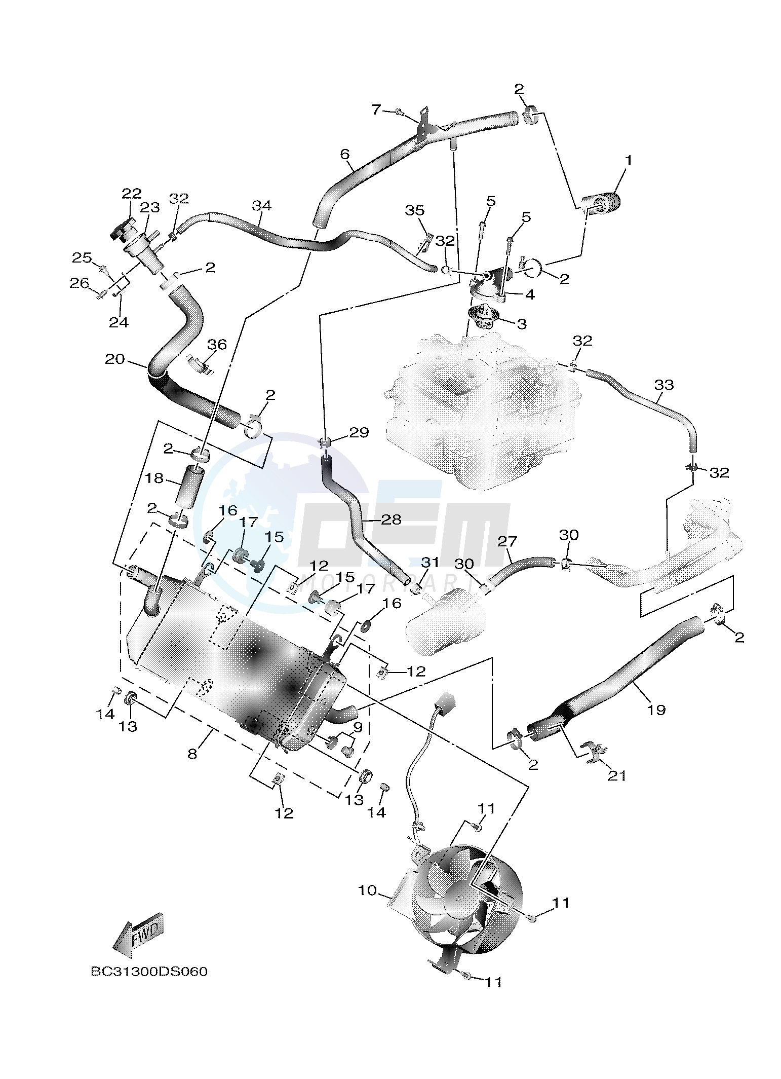 RADIATOR & HOSE image