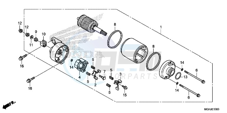 STARTING MOTOR image