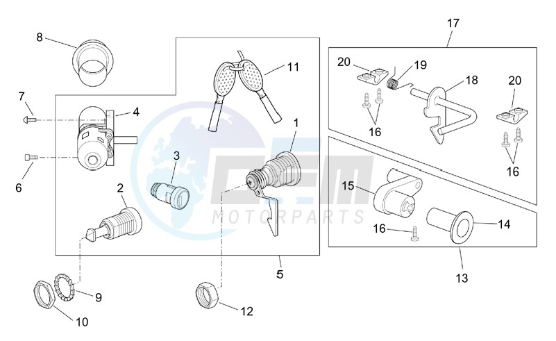 Lock hardware kit image