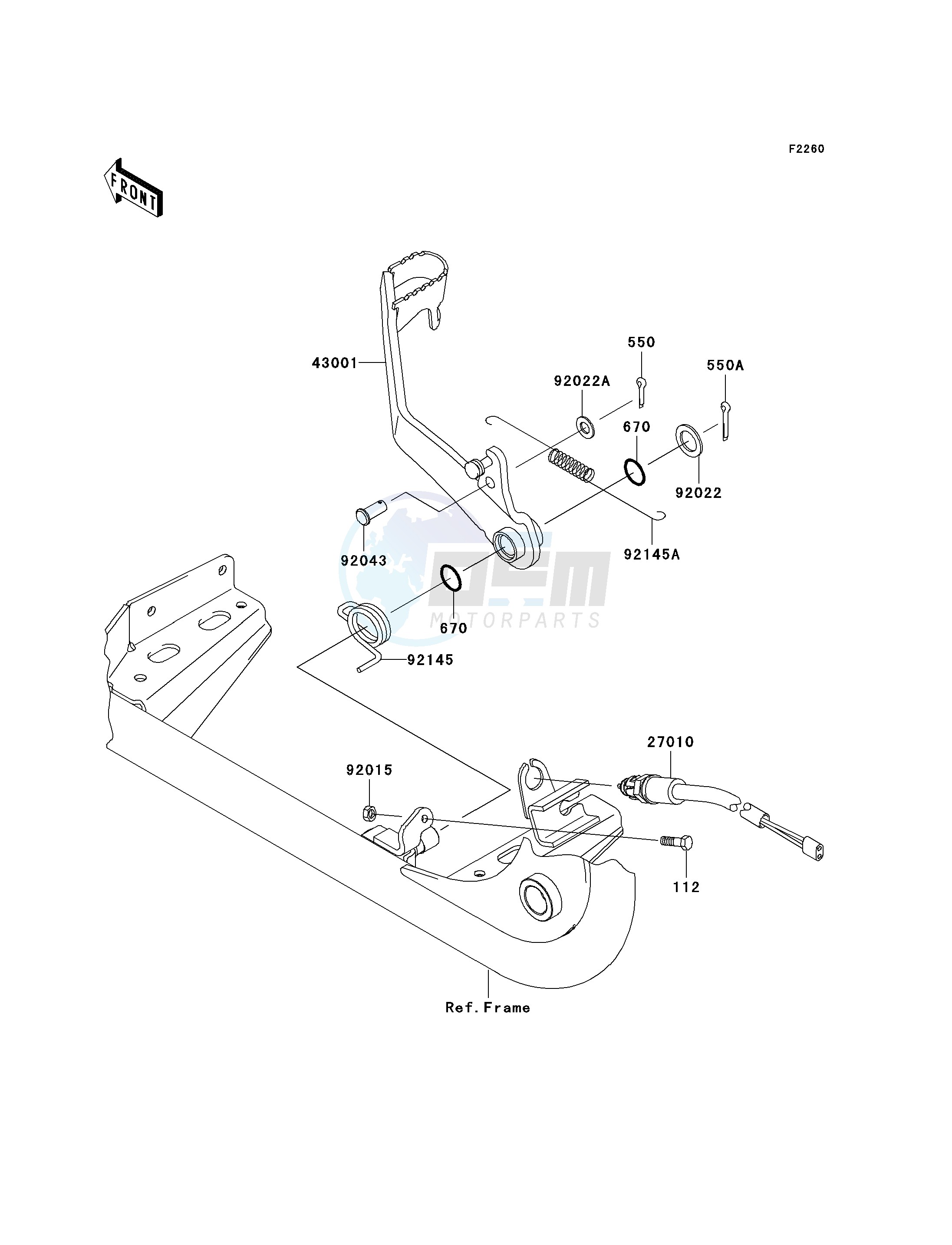 BRAKE PEDAL image