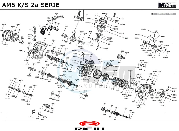 ENGINE  AM6 K/S 2a Serie blueprint