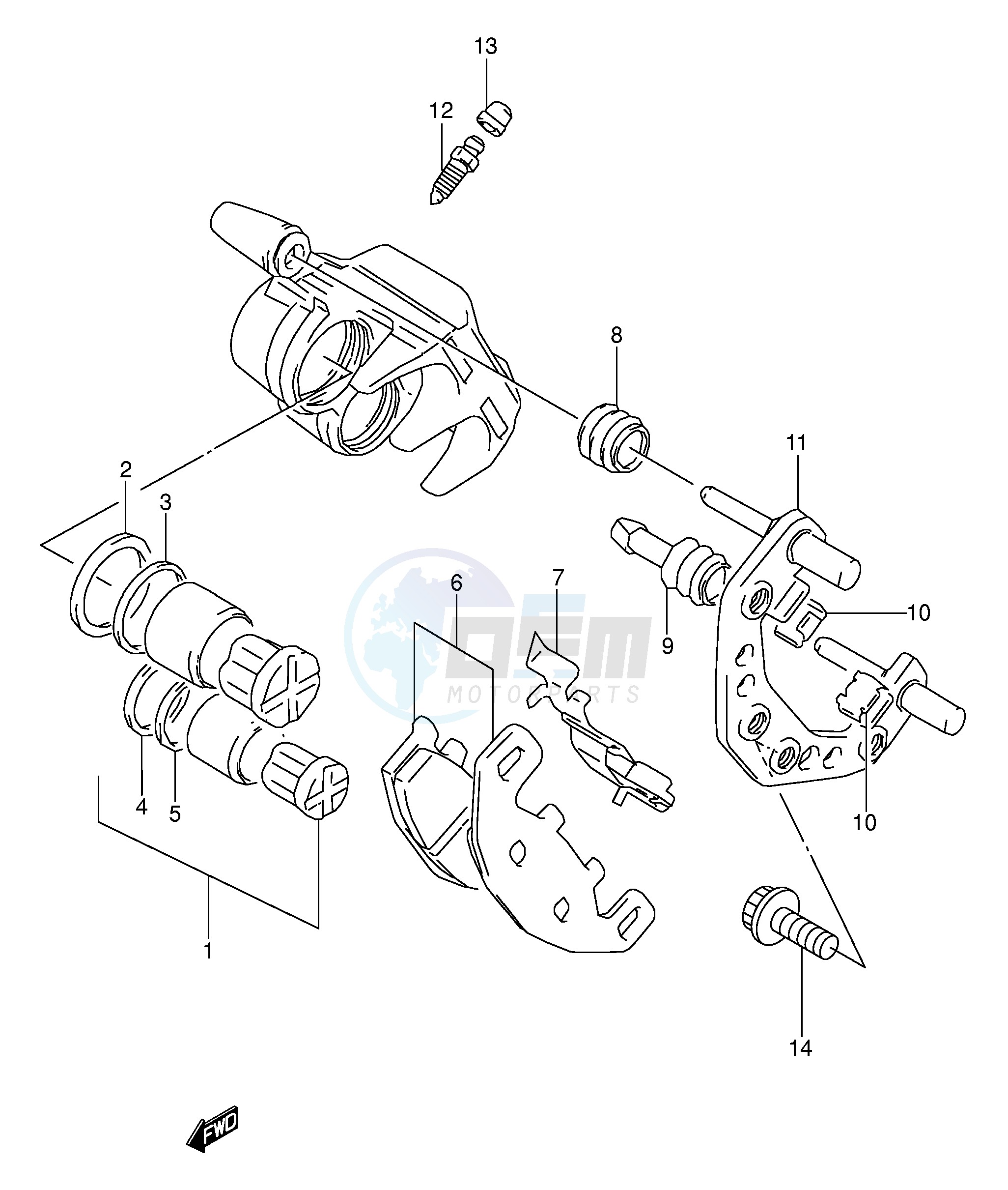 FRONT CALIPER (MODEL K L M N P R S) image