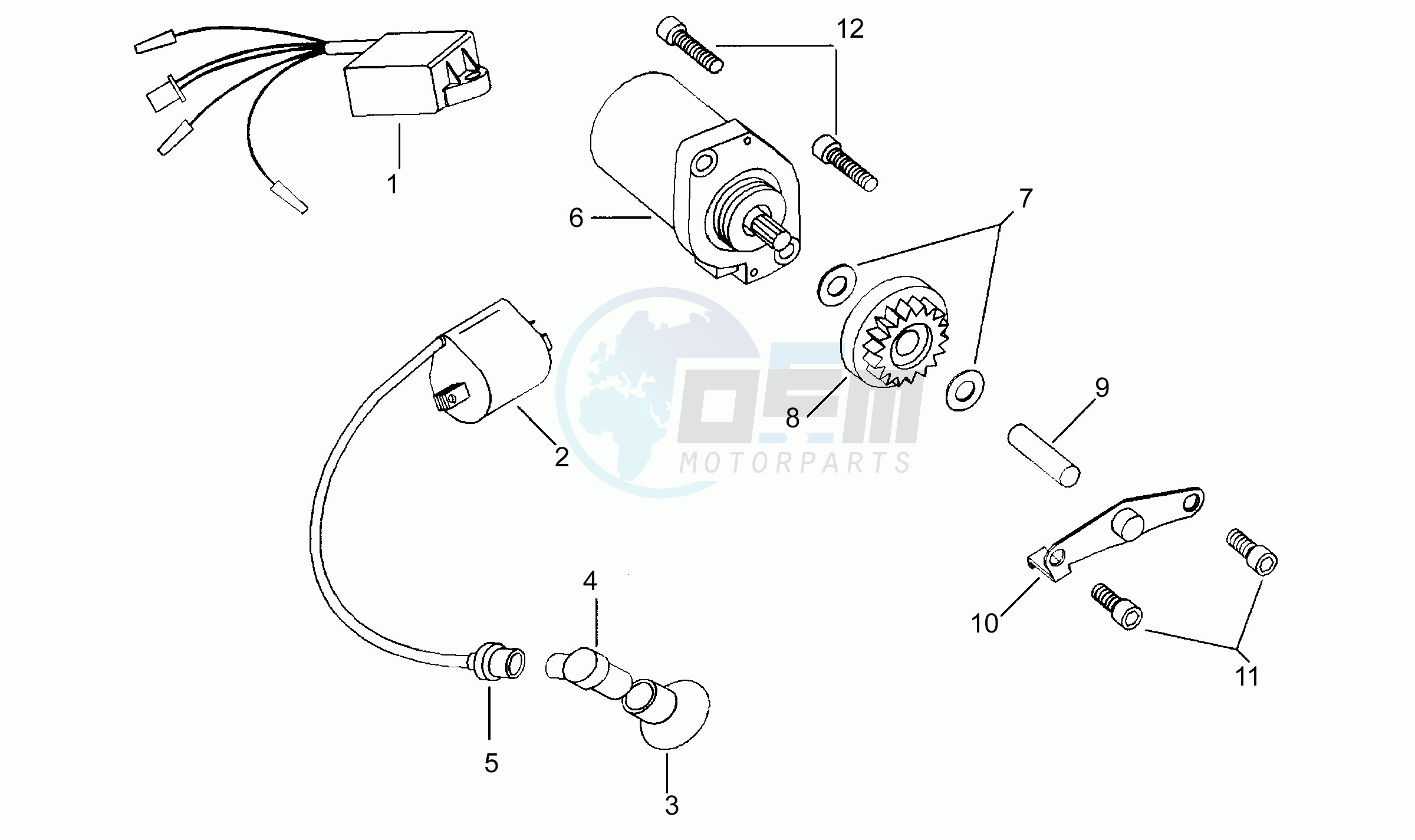 Starter motor blueprint