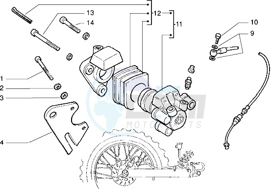 Rear master brake cylinder image