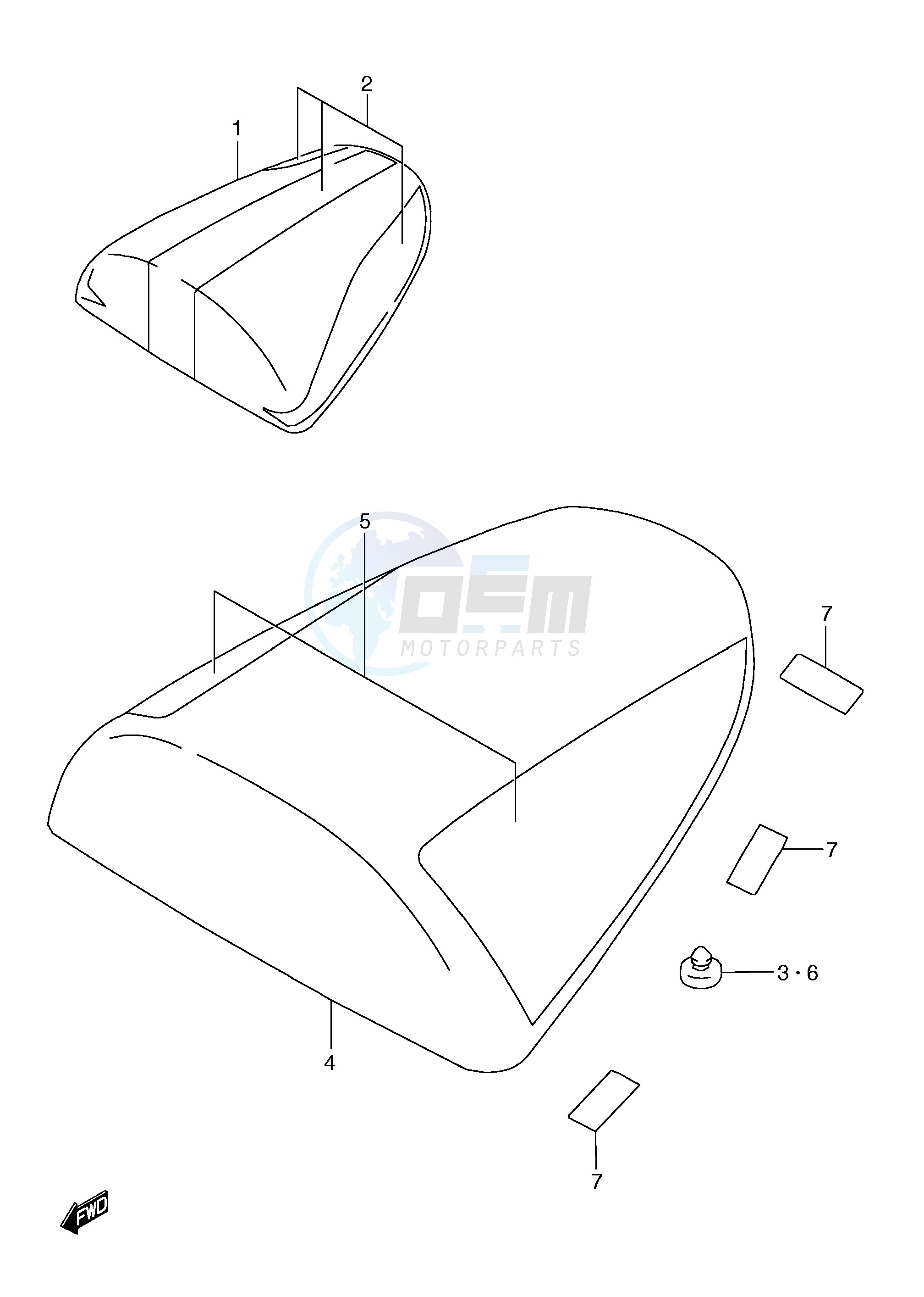 SEAT TAIL BOX (MODEL W) blueprint