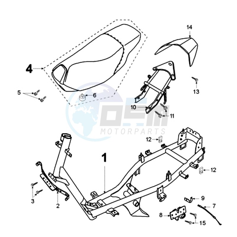 FRAME AND SADDLE image