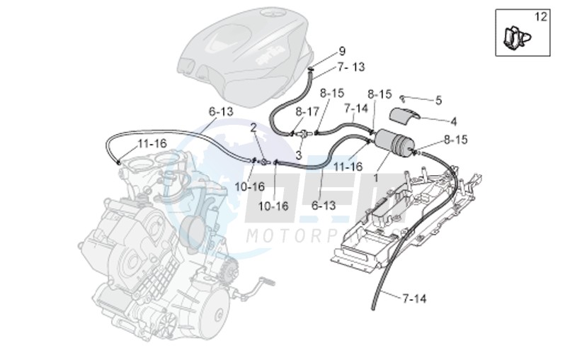 Fuel vapour recover system image