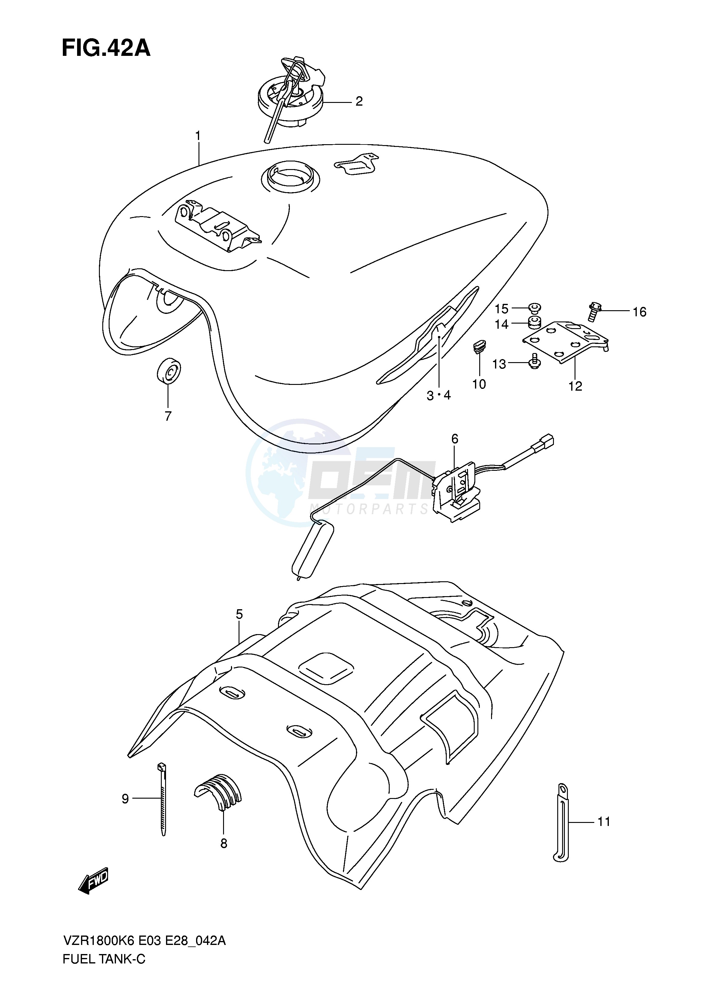 FUEL TANK (VZR1800ZK7 ZK8 ZK9) image