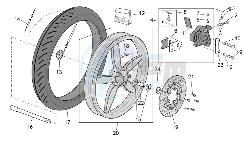 Front wheel - disc brake image