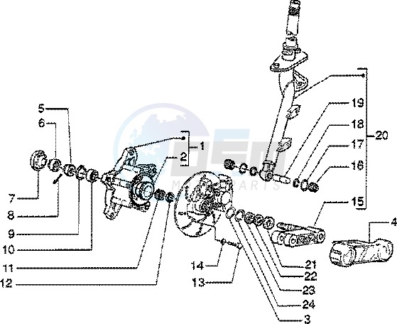 Steering column - Disc brake image