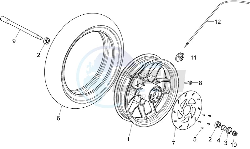 Front wheel image