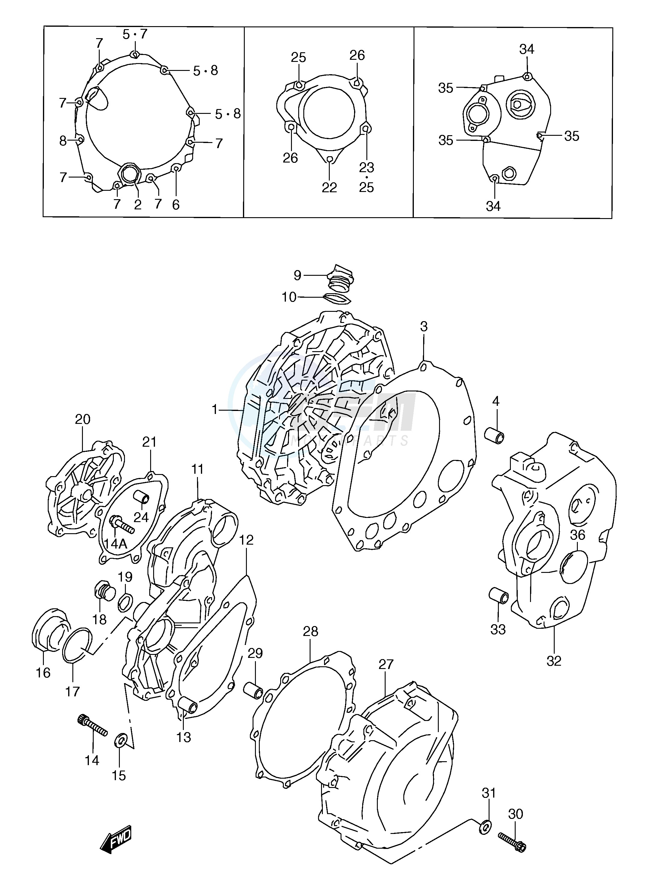 CRANKCASE COVER image