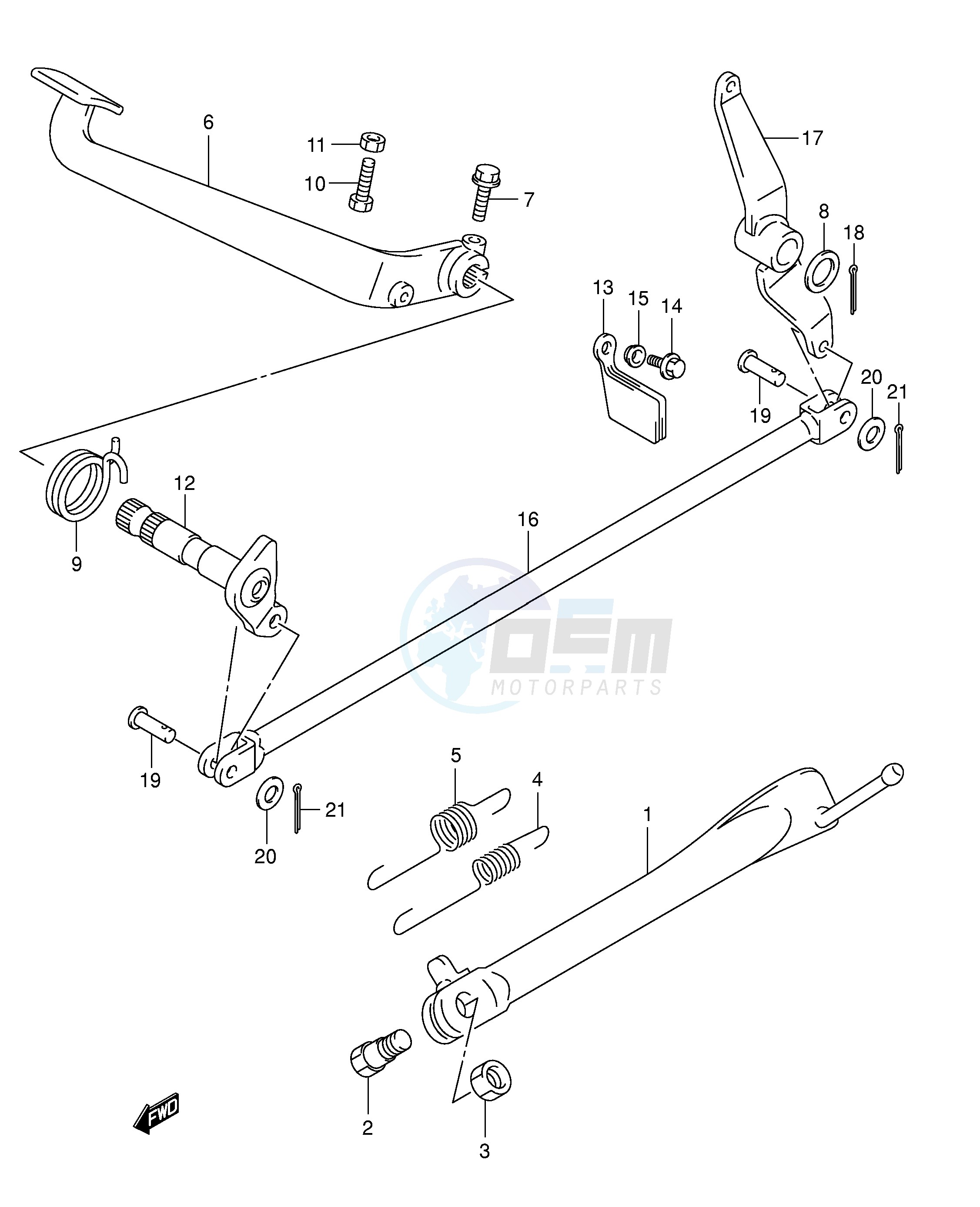 STAND - REAR BRAKE image