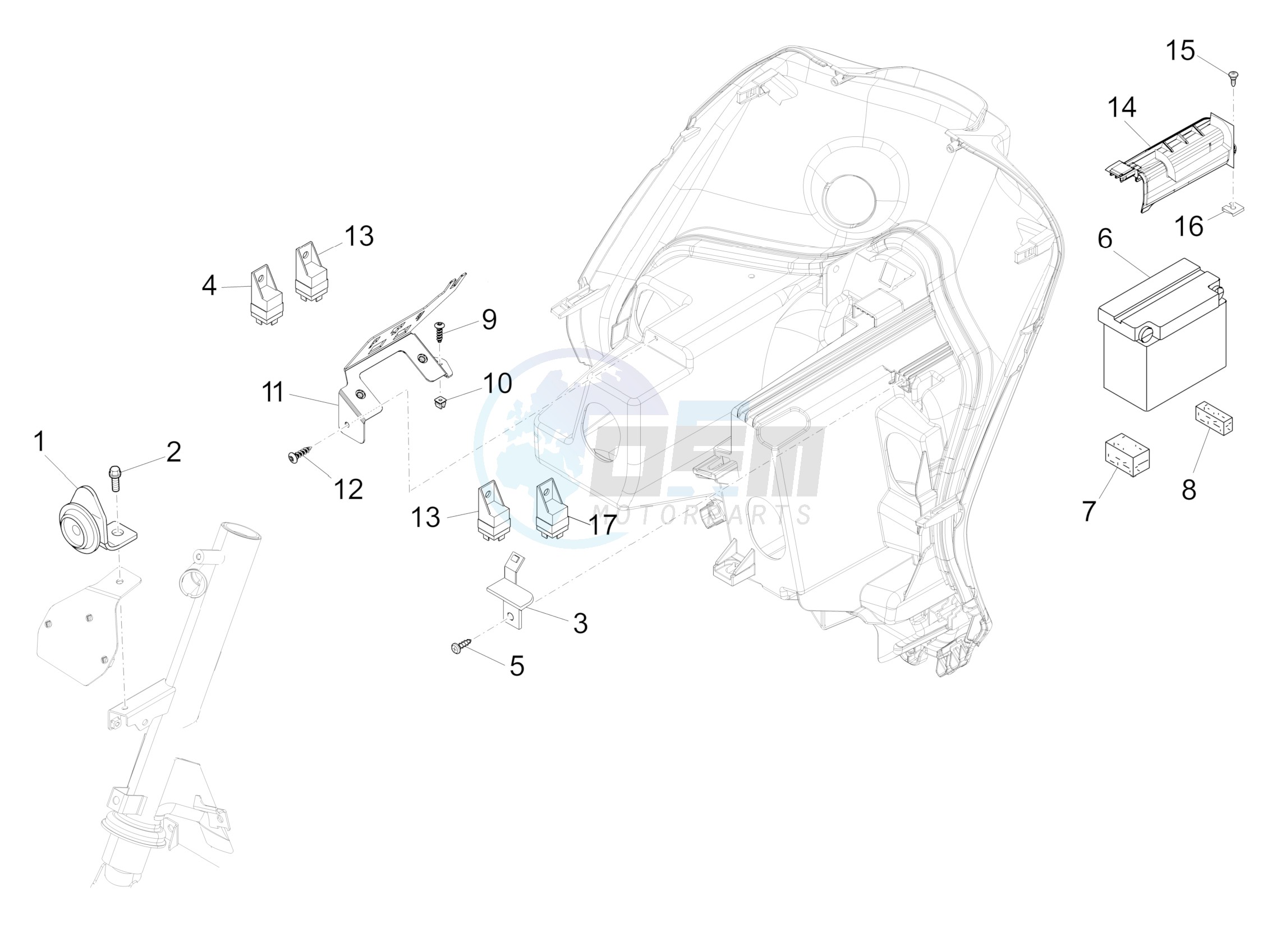 Remote control switches - Battery - Horn image